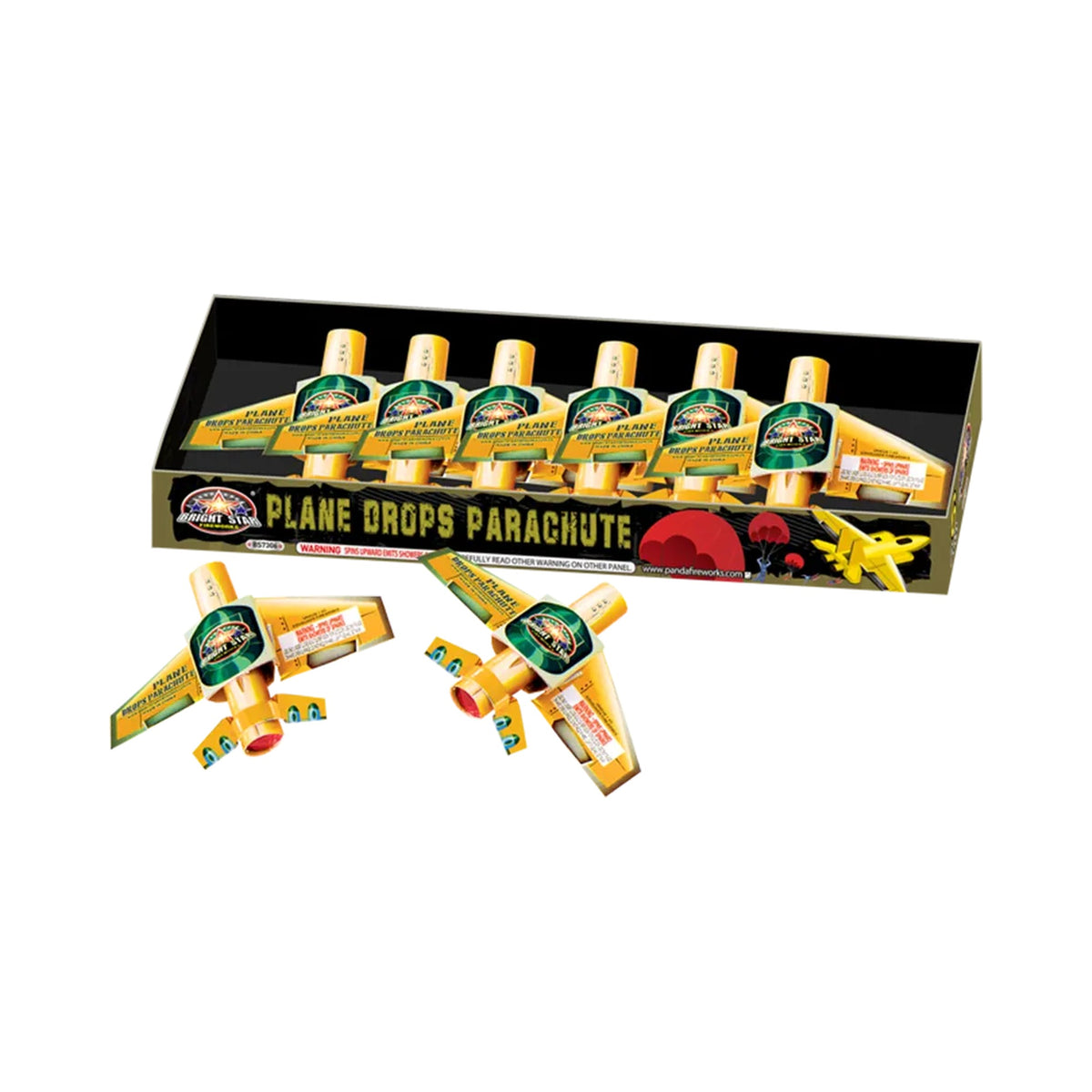 Bright Star Plane Drops Parachute box of 6, item BS7306