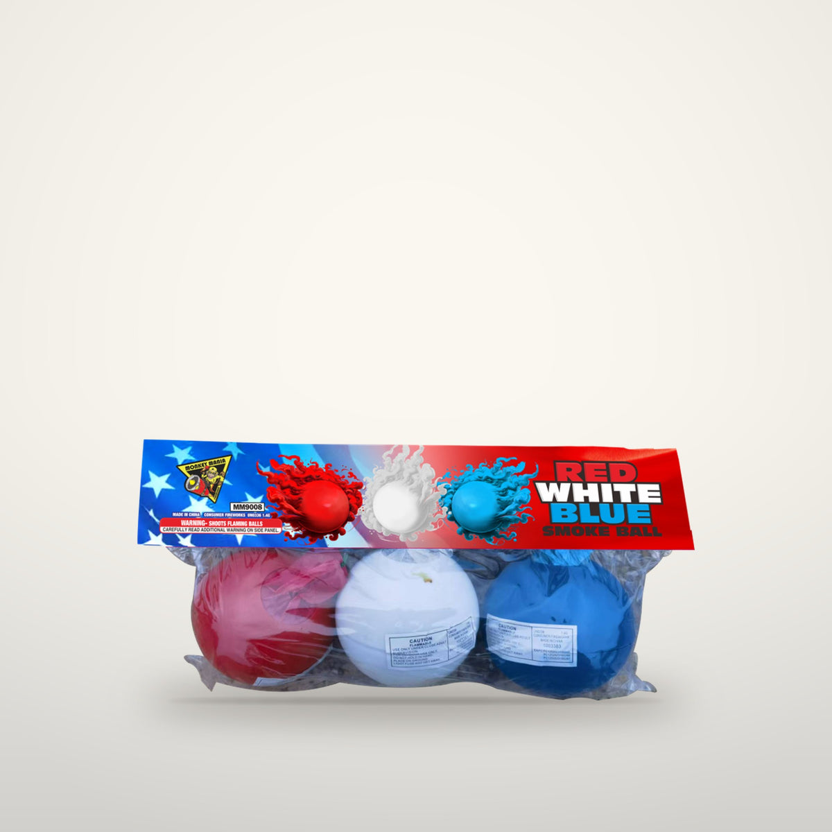 Red White Blue Smoke Ball
